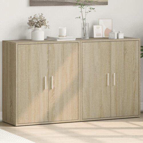VidaXL Komoda 2 kom sonoma hrast 60 x 31 x 70 cm od konstruiranog drva Slike
