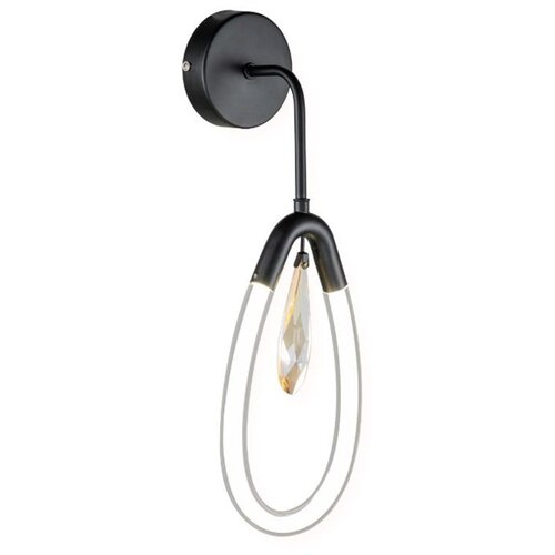 Vidik 23068 ZIDNA SVJETILJKA LED 8W MODERNA SUZA CRNA 4000K Slike