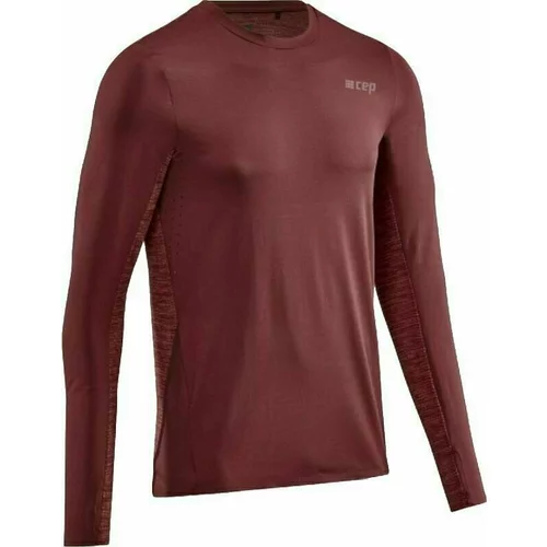Cep W1136 Run Shirt Long Sleeve Men Dark Red XL