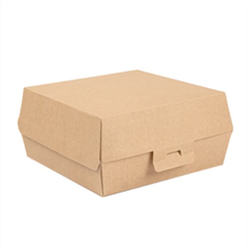 MEGA PACK Kartonska kutija za hamburger "Thepack" 17,6x16,8x7,8 cm smeđa 50/1 Cijene