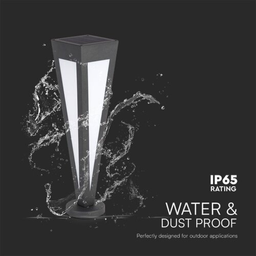  LED solarna lampa LED/2W/3,7V IP65 3000K crna Slike