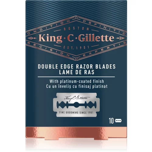 King C. Gillette Double Edge Razor Blades zamjenski žileti 10 kom