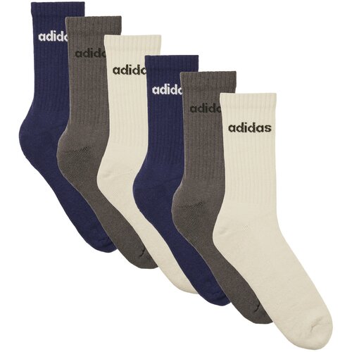 Adidas Linear Crew Socks Cushioned Socks 6 Pair Pack Vi&amp;scaron;ebojna Slike
