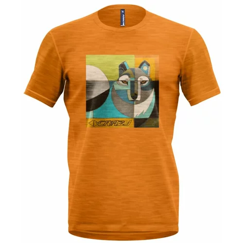 Crazy Idea Men's T-shirt Joker Wolf/Mustard