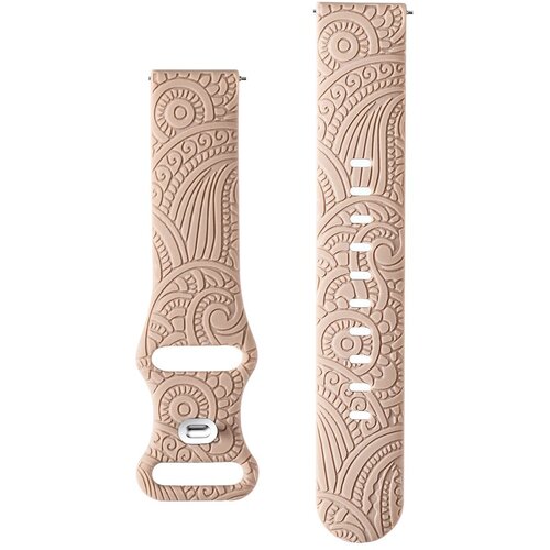 Carven Pattern silikonska narukvica za sat 20mm - Beige Cijene
