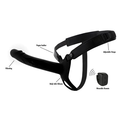 Inferno votel vibracijski strap-on 20 cm (R20862_bl) Slike