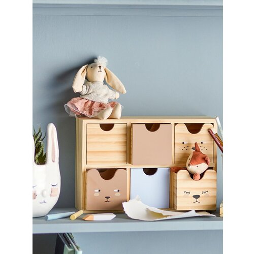 Bloomingville Mini Drveni organizator za dječje igračke u prirodnoj boji 27x8x18 cm Calle &amp;ndash; Slike