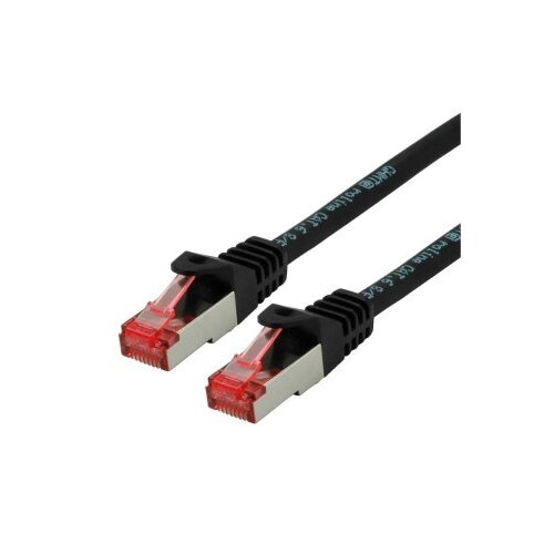 Secomp Roline S/FTP (PiMF) PatchCord Cat6A/CompLv, LSOH, crna, 0.5 m ( 6187 ) Cene