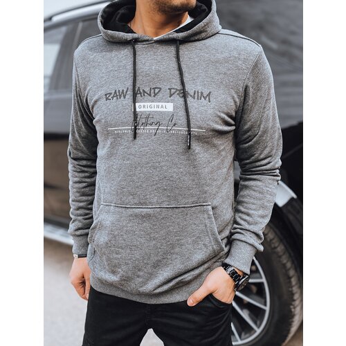 DStreet Bluza męska z nadrukiem antracytowa Slike