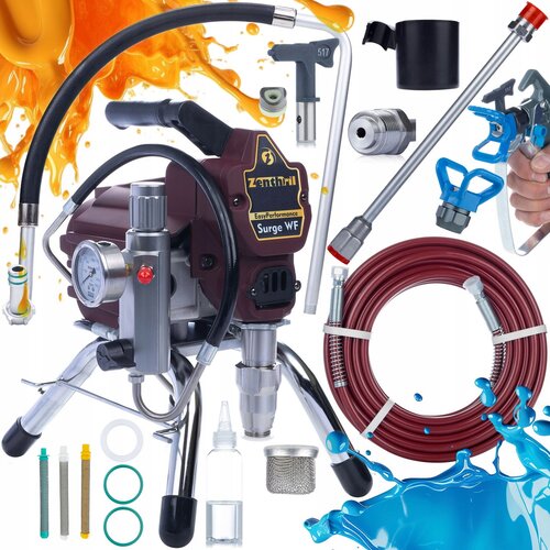Rosfix Set Surge WF Airless Brizgalna Naprava &ndash; 1800W, 20 Mpa, 0.019", 2L/min, Lance 50 Cm, 3 Prstni Filtri, (5000212324) Cene