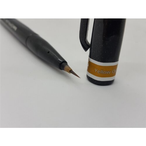 Pentel flomaster Brush Sign Artist oker, (22005634) Cene