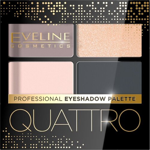 Eveline Cosmetics Quattro paleta senčil za oči odtenek 02 3,2 g Slike