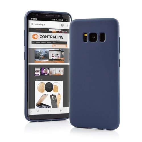  Gumijasti / gel etui Matte za Samsung Galaxy A52 / A52s - modri Slike