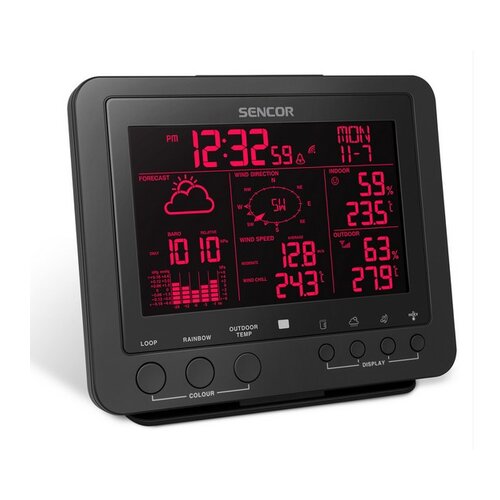 Sencor - Profesionalna meteostanica sa LCD displejem u boji, 5V/1xCR2032 Cene