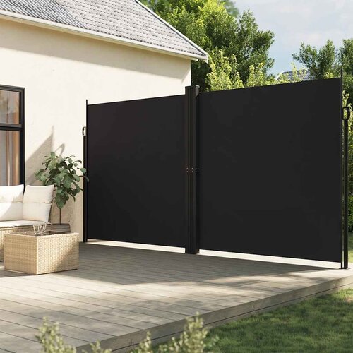 Bočna tenda na uvlačenje crna 220 x 600 cm Cene