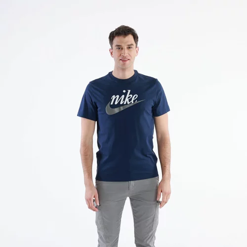 Nike Majica crno plava / siva / bijela