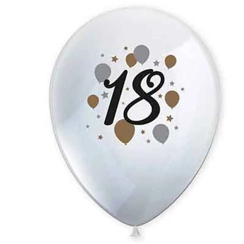 Procos Komplet 6 lateks balonov z vzorcem 18 let Cene