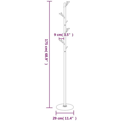  Stojalo za pla&amp;scaron;če belo 175 cm železo s pra&amp;scaron;nim premazom, (21244688) Slike