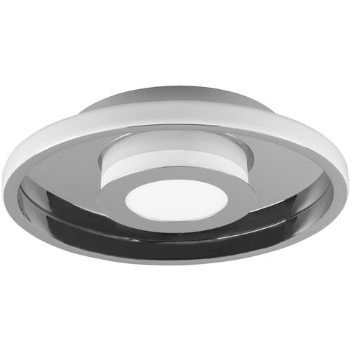 Tri O Metalna LED stropna svjetiljka u sjajnoj srebrnoj boji &oslash; 30 cm Ascari - Cijene