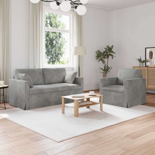 SOFA 2 pcs Svijetlo siva Cijene