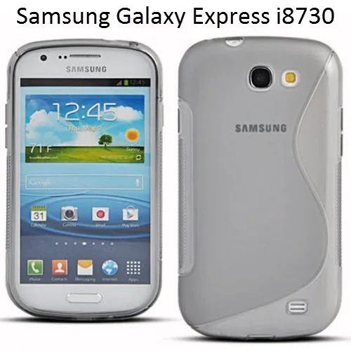 Gumijasti / gel etui S-Line za Samsung Galaxy Express i8730 - sivi