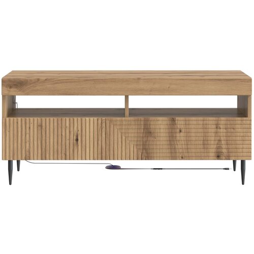  LED TV kabinet Hrast artisan Konstruirano drvo Slike