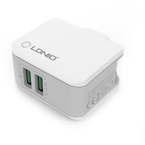 Ldnio Kućni punjač A2203 dual USB 2.4A + Micro USB kabel beli Cene