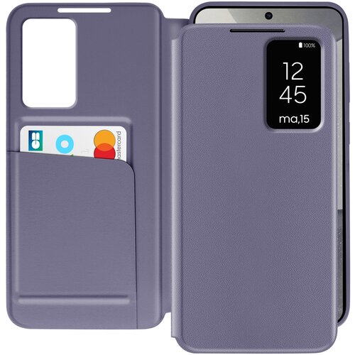 AVIZAR Usnjeno ohišje za Galaxy S25 in S24 Display window Card, Lavanda, (5000013557) Cene