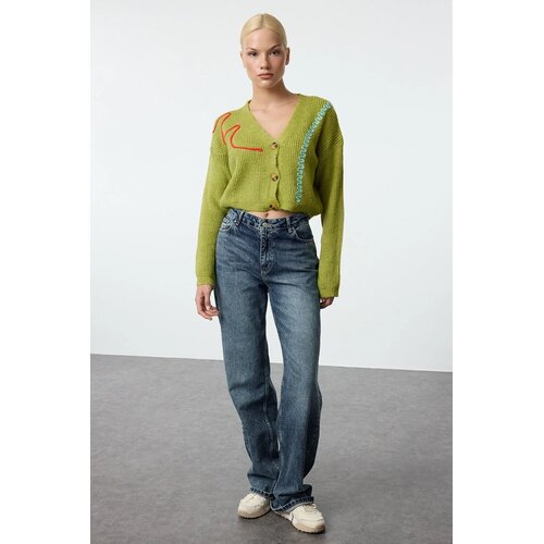 TRENDYOLMILLA Ženski džemper TWOAW25HI00288, Zeleni Cene