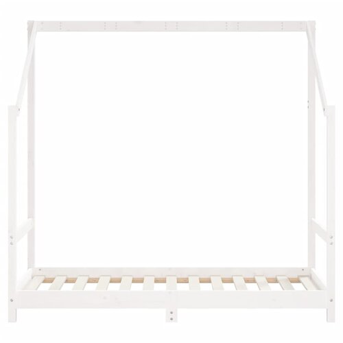 Okvir za dječji krevet bijeli 80 x 160 cm od masivne borovine Slike