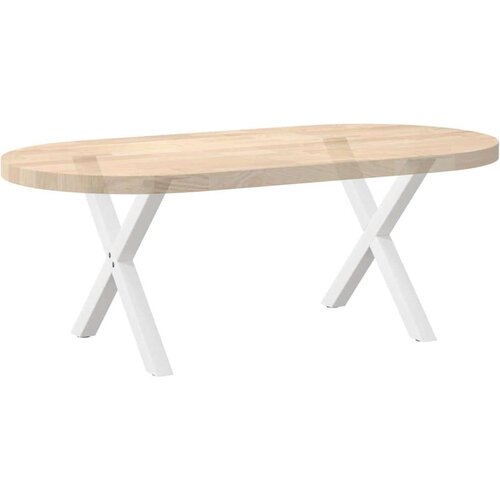  Noge za stolić u obliku slova X 2 kom bijele 60x(42-43) cm Slike