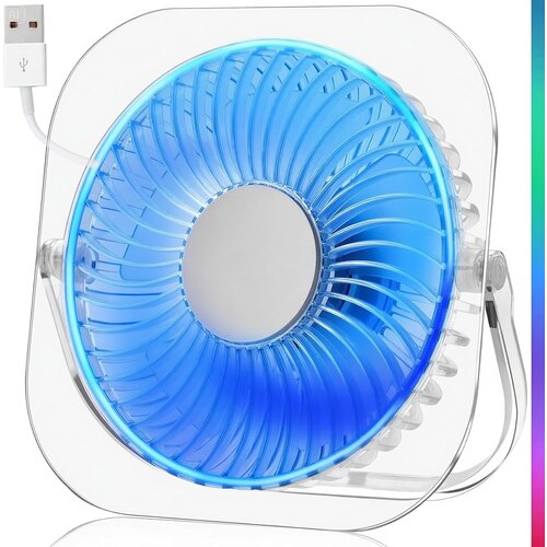 GOBRILLFUN rgb usb namizni ventilator odprta embalaža Slike