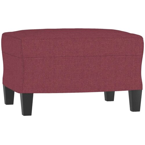 VidaXL Trosjed s tabureom crvena boja vina 180 cm od tkanine Slike