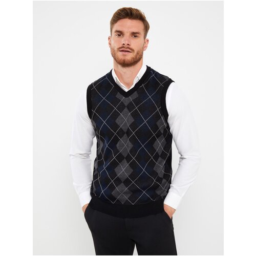 LC Waikiki Standard Fit V Neck Men's Knitwear Sweater Cene