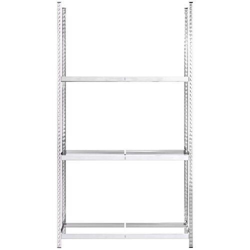  Stalci za gume s 3 razine 2 kom srebrni 110x40x200 cm čelični Slike