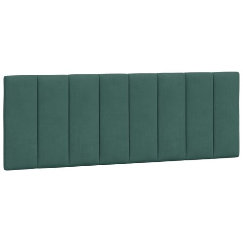 vidaXL Vzglavna stranica temno zelena 120 cm žamet, (21059189) Cene