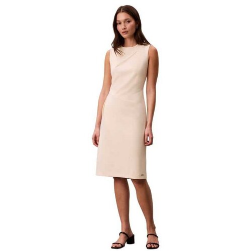 Calvin Klein bež midi haljina Cene