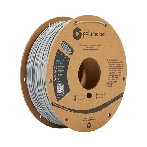  PolyLite PLA PRO Grey - 1,75 mm Slike