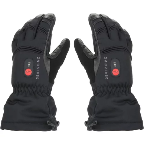 Sealskinz Waterproof Heated Gauntlet Gloves Black S