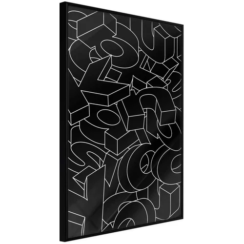  Poster - Scattered Letters 30x45