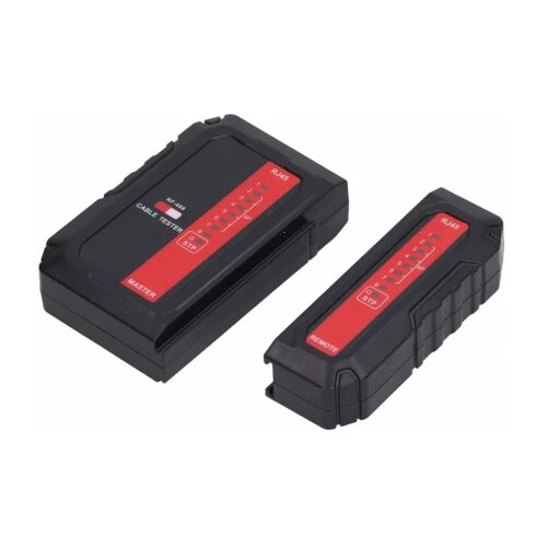 Noyafa NF-466 line tester omski UTP / STP (RJ45), master i remote delovi sa 8 LED dioda za detektovanje rasporeda 8 pinova i 1 za širm, zaštita od oštećenja slučajno spojenih uređaja, dim. 90 x 18 x 98mm Cene
