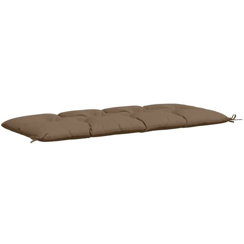  Jastučići za klupe VIANEN 2 kom. 100% poliester Sivosmeđa - Sivosmeđa 150 x 60 x 12 cm Slike