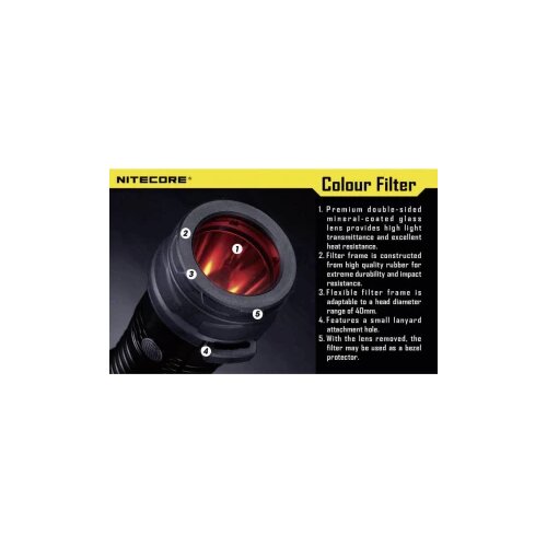 Nitecore NITNFG40 filter u boji MH25, EA4, P25, P16, P15, SRT7, CR6, CG6, CB6, CI6, CU6 i svjetiljke &Oslash; 39 - 42 mm zelena Cijene