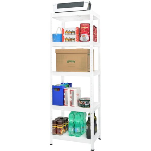 Metalni Kovinski regal Drumy 130 (v 180 x š 60 x g 40 cm, nosilnost 130 kg/polico) Cene