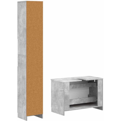  Set kupaonskih ormara od 2 dijela UTRECHT Betonska siva Slike