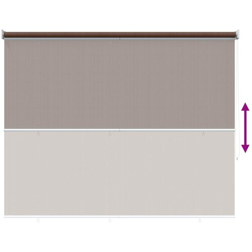  Vanjska roleta 90% blokada UV zraka Sivosmeđa 200 x 230 cm HDPE Slike