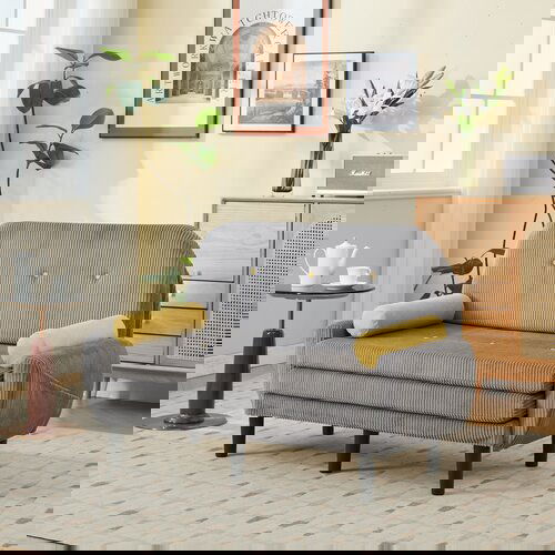 SARAHE Siv žametni dvosed za dnevno sobo, ki lahko služi kot dnevna postelja in počivalnik s prostorom za shranjevanje.-Črna, (5000009386) Cene