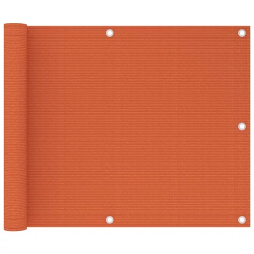 vidaXL Balkonsko platno oranžno 75x300 cm HDPE