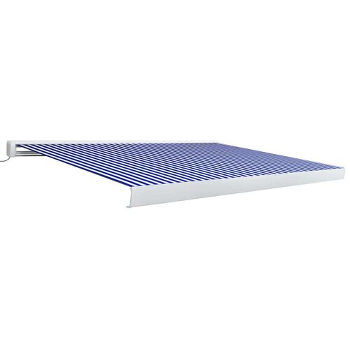  Motorizirana kasetna tenda 400x300 cm modra in bela, (20728714) Cene
