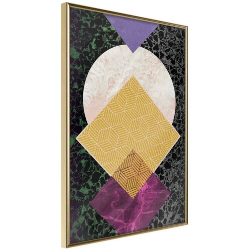  Poster - Squares and Circle 40x60 Slike